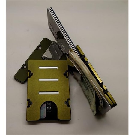 Helm Helm Standard RFID Protected Aluminum Wallet & Credit Card Holder; Green BV-WA-STD-G
